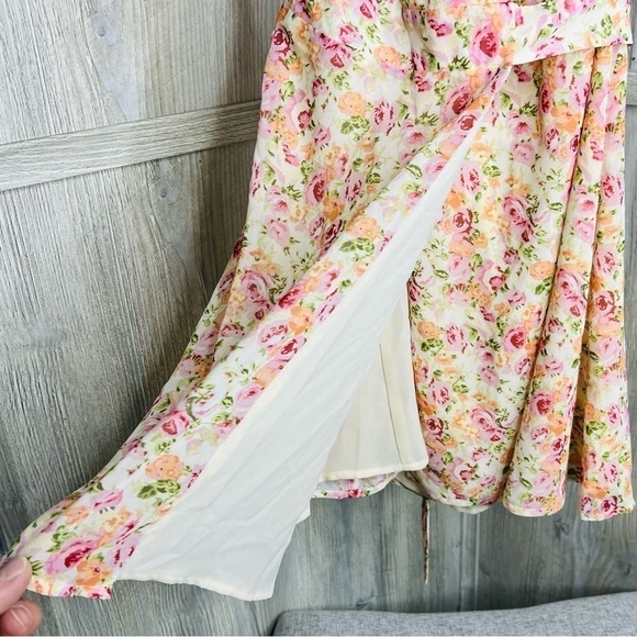 LPA Cutout Floral Wrap Dress - Picture 3 of 7